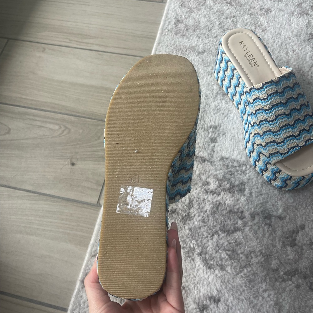 NWOT | Blue Wedges - Picture 8 of 9